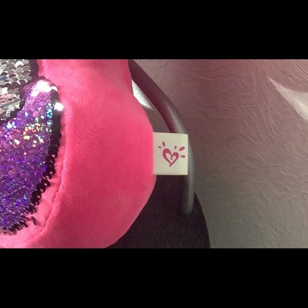 Justice - reversible sequins pillow in UNICORN shape - sparkly